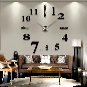 3d Diy 120cm Wallclock