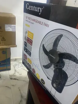 New Improved 18"Century Rechargeable Fan With Led Light
