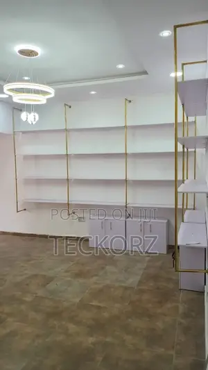 Gold Plated Stainless Steel Wall Mounted Metal Shelve