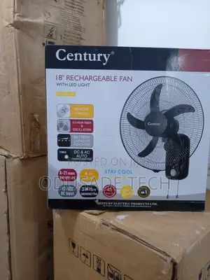 The Smart Choice Century 18" Rechargeable Wall Fan FRCB 45