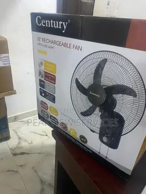 Our New in 18''century Rechargeble Fan With Led Light