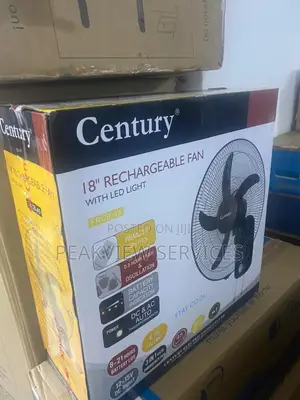 High Quality 18'' Century Rechargeable Fan With Led Light