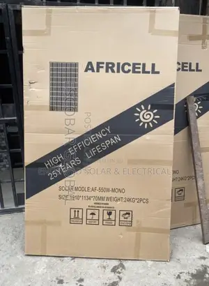 550w 24v Africell Solar Panels Are Available