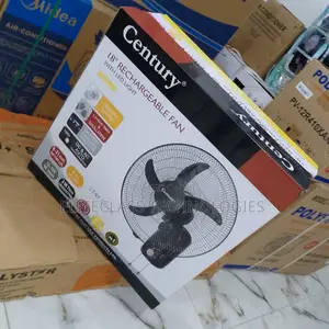 Brighten Your Space Century 18 Inches Rechargeable Wall Fan