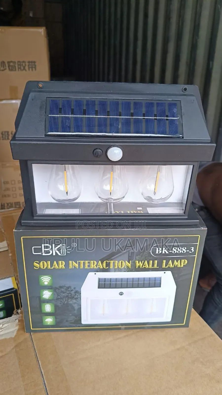 Triple Wall Security Solar Rechargeable Security Light