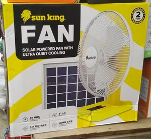 Rechargeable Sun King Solar Table Fan With 20w Solar Panel