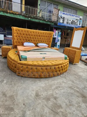 6by7 Set of Bed With Dressing Mirror and Side Drawers