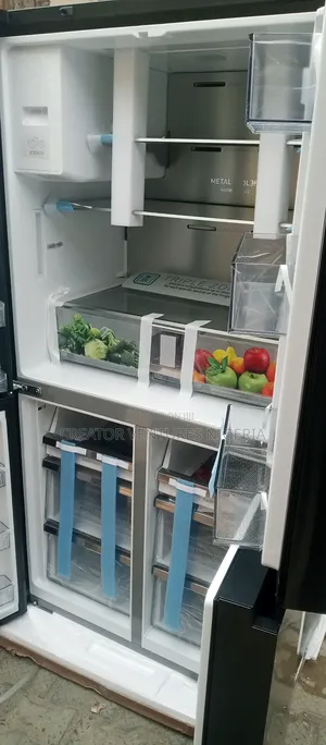 Hisence Inverter Side by Side Fridge Wt Water Ice Dispenser