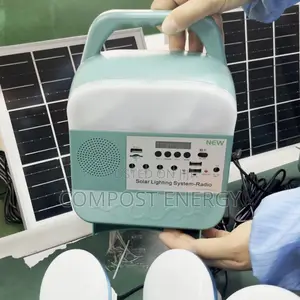 Solar Powered Lamp Portable Led Light Bulbs Rechargeable