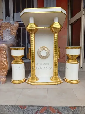 Pulpit and Flower Vases for Church.
