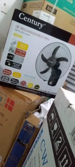 Century 18" Rechargeable AC DC Air Partner Wall Fan