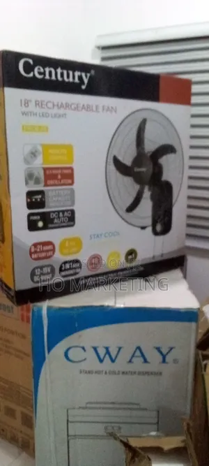 Century 18" Rechargeable AC DC Energy Saving Wall Fan