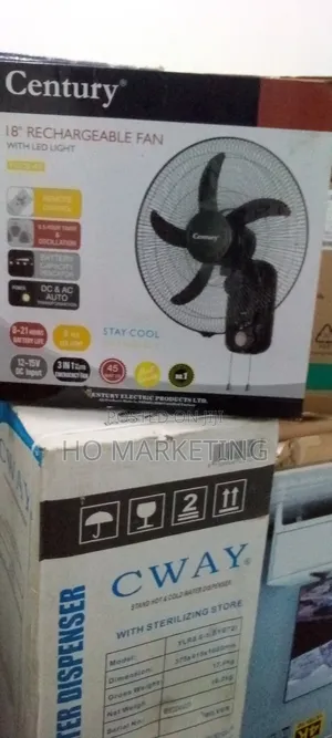 Century 18" Rechargeable AC DC Breeze Maker Wall Fan