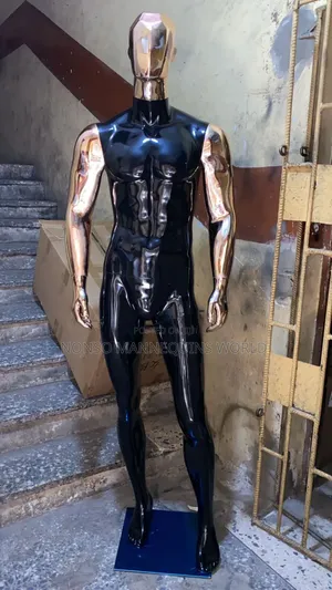 Fibre Male Black and Rose Gold Mannequin