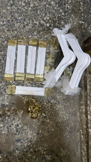 White With Golden Head Clip Hangers