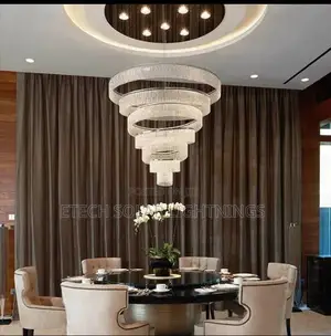 6 Ring Luxury Led Staircase Living Room Chandelier Light