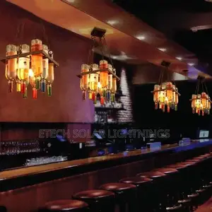 American Retro Industrial Vintage Bar, Dining Chandelier