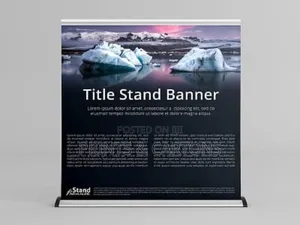 Office Roll Up Banner Stand Printing Design 09
