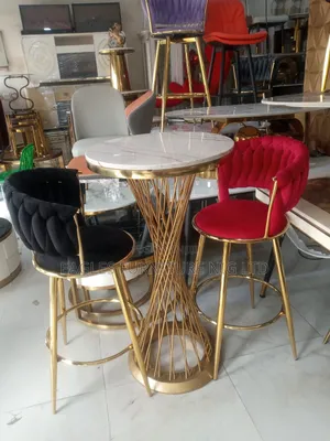 Quality Wine Table and 2 Bar Stools.