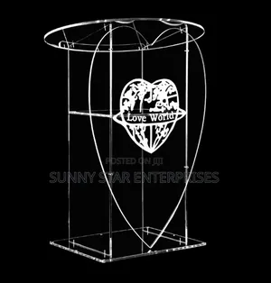 Quality Unbreakable Acrylic Love World Pulpit for Church