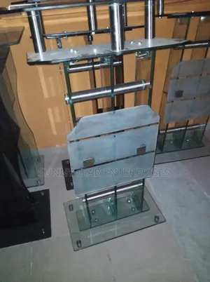 Quality Executive Thick Glass Pulpit for Church