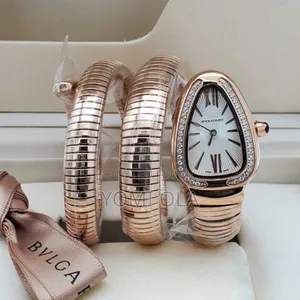 Bvlgari White Dial Rose Gold Women Wristwatch