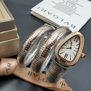 Bvlgari Silver Rose Gold Ladies Wristwatch