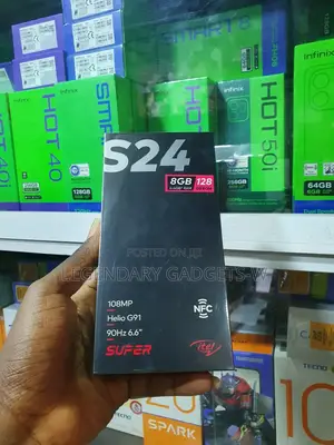 New Itel S24 128 GB Black