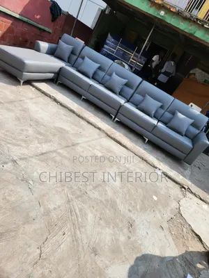14ftby6ft Leather L-Shaped Sofa