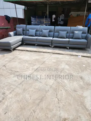 14ftby6ft L-Shaped Sofa Made With High Quality Leather