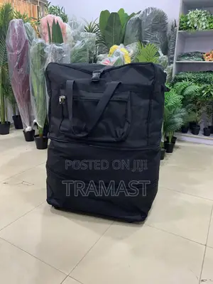 Black 6 Wheels Cargo Bag