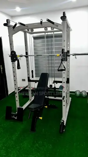 Heavy Duty Squat Rack With Bench and Bar