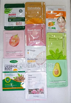 Face Mask Sheets (Dozen - 12 Pieces)