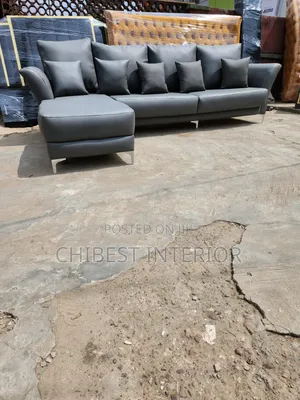 Luxury L-Shaped Leather Couch
