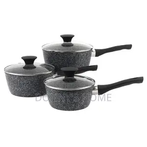 Salter Megastone 3 Piece Non-Stick Sauce Pan