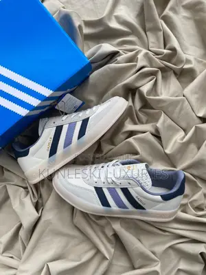 Original Adidas Gazzelle Indoor Preloved Ink White Sneakers