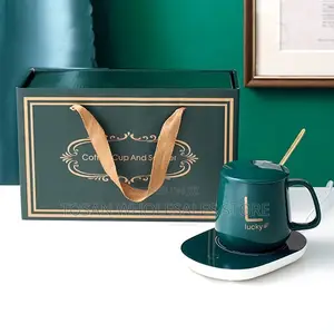 Ceramic Coffee Cup With Automatic Heating Pad