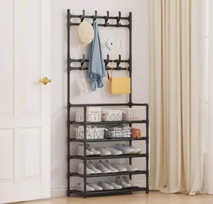 Bedroom/Living Room Coat Rack, Shoe Rack, Storage Wardrobe