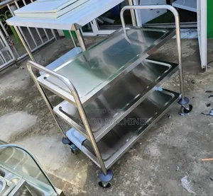 Stainless Steel Food Trolley (3 Layers)