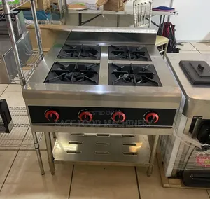 Industrial 4 Burner Cooker Without Oven