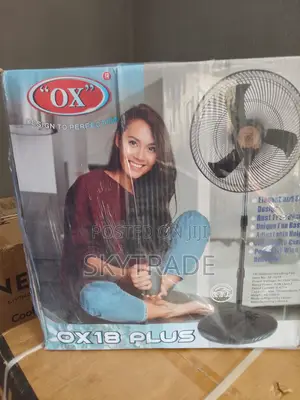 OX 18 Inches Standing Fan (Black) Sf-1618