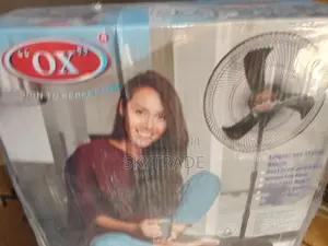 OX 18" Non Rechargeable Standing Fan (Sf-1618)-Black
