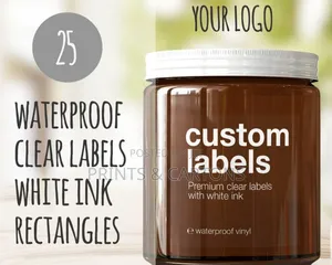 White Ink Transparent Label Branding