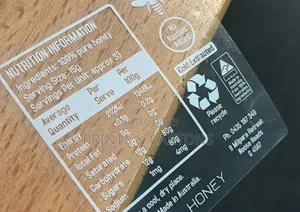 White Ink Transparent Label Printing
