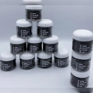 White Text on Transparent Sticker Printing Design