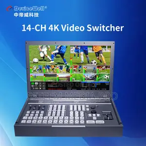 Devicewell 12g Uhd 14-Ch Video Switcher-Uhs9916r