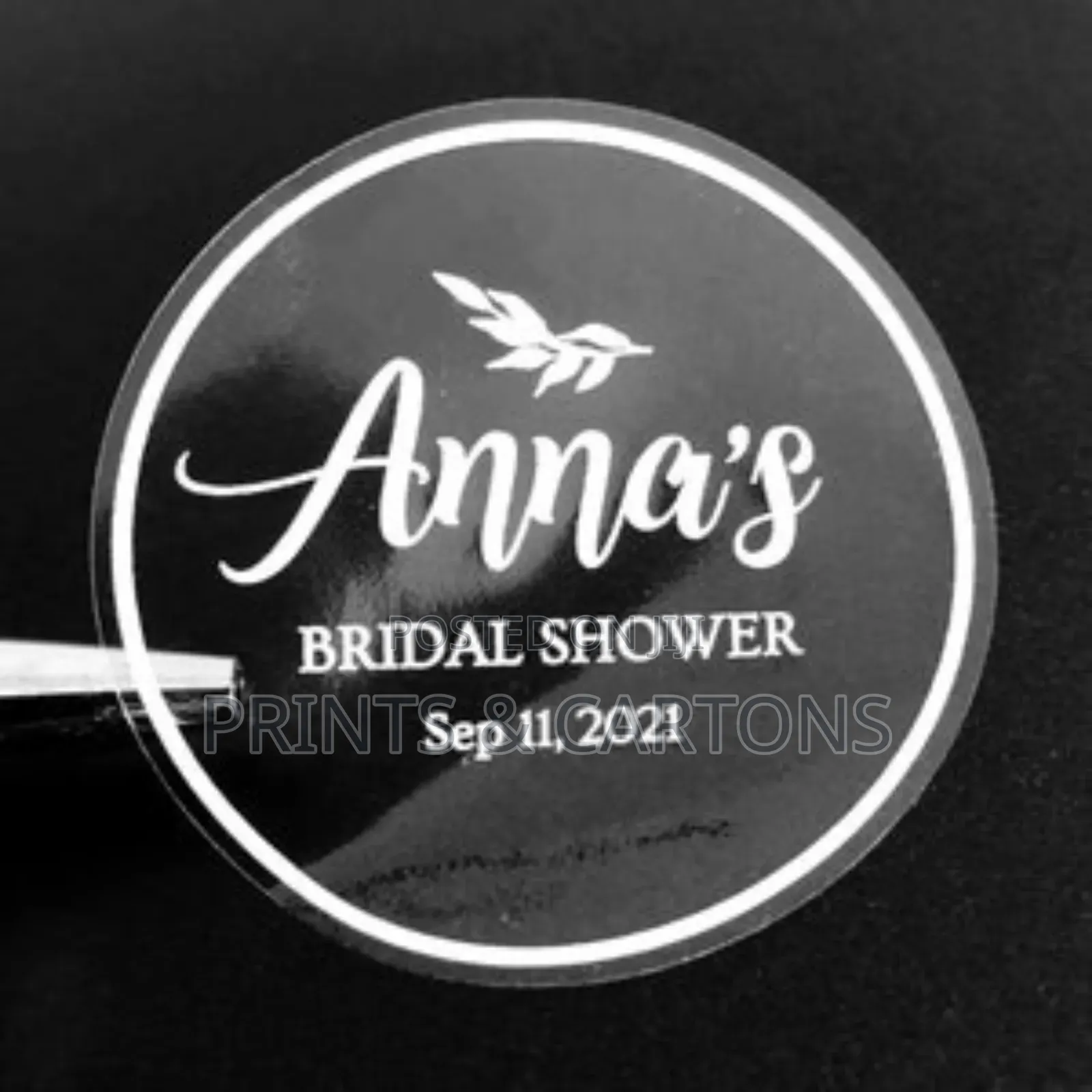 Printed White Transparent Stickers