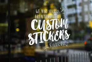 White Transparent Stickers Printing