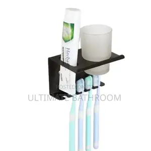 Black Wall Mounted Toothbrush Holder