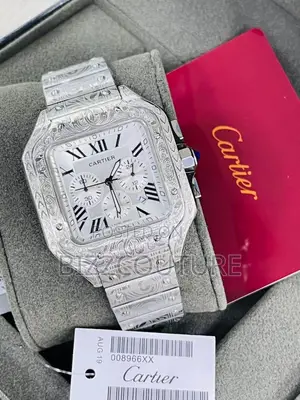 Original Cartier Chronograph Silver Chain Watch Is Available